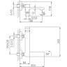 Смеситель для ванны FRAP H84-6 F3284-6 черный